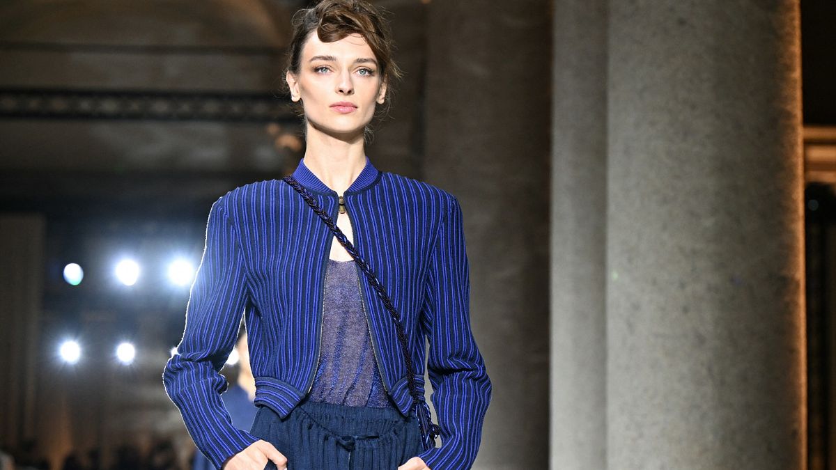 Giorgio Armani collezione donna primavera estate 2026 © Afp