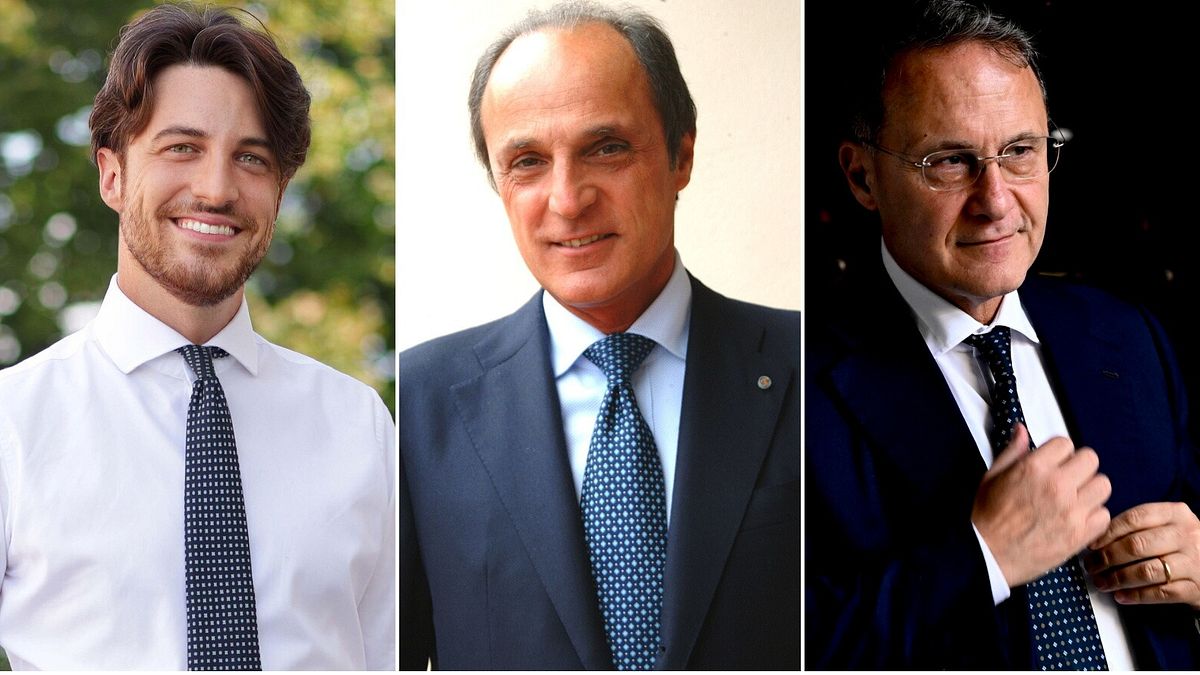 Alberto Stefani, Luigi Lobuono, Edmondo Cirielli © Tgcom24