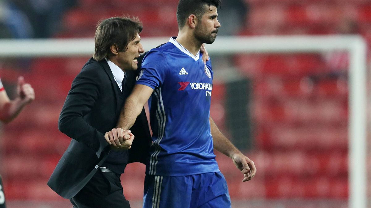 Antonio Conte e Diego Costa © italyphotopress