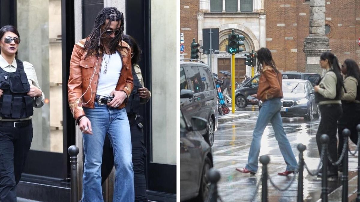 Ghali passeggia in centro a Milano scortato da due bodyguard donna © Instagram