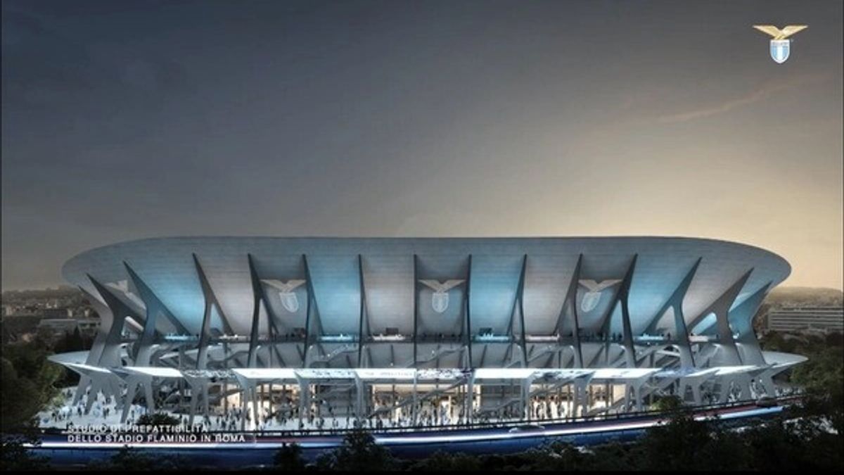 Rendering stadio Flaminio © sslazio.it