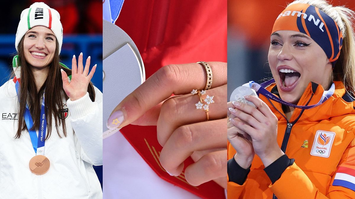 Olimpiadi invernali Milano Cortina 2026: Stefania Constantini, Eileen Gu e Jutta Leerdam   © IPA/Afp/IPA