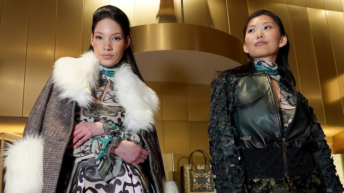 Sergio Soldano, due proposte della collezione ready-to-wear autunno inverno 2026-2027 presentata a New York con un evento speciale © Ufficio stampa