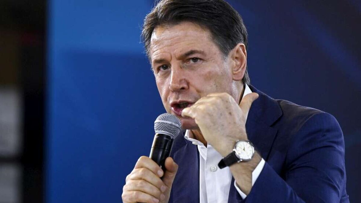 Il presidente del Movimento 5 Stelle, Giuseppe Conte, durante Nova  © Ansa
