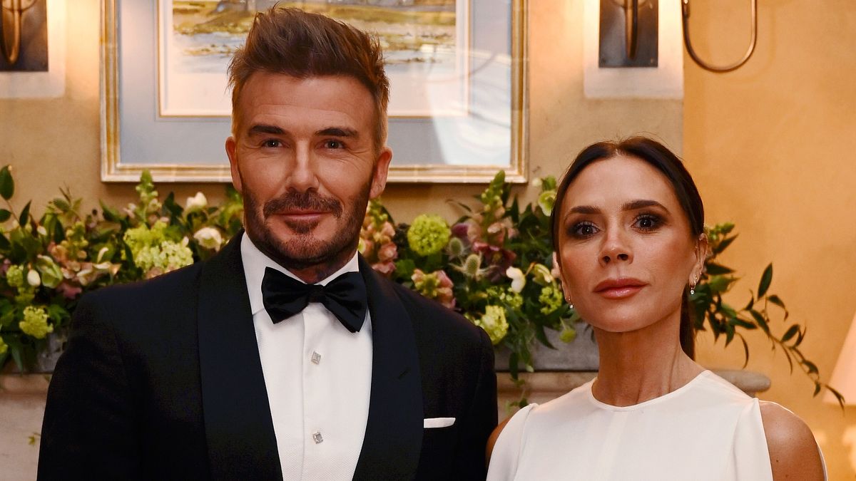 David e Victoria Beckham ospiti di una serata evento presso la tenuta di re Carlo III nel Gloucestershire © IPA