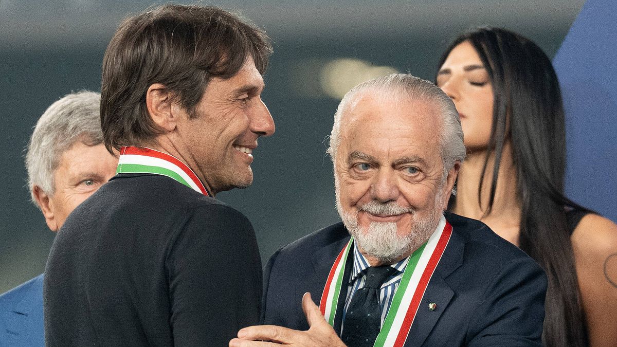 Antonio Conte e Aurelio de Laurentiis © italyphotopress