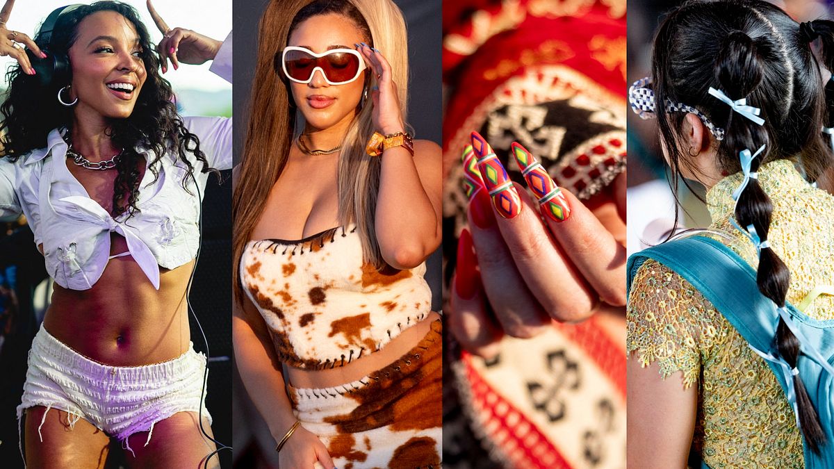 I look e le ispirazioni beauty dal pubblico del Coachella 2026 © Afp