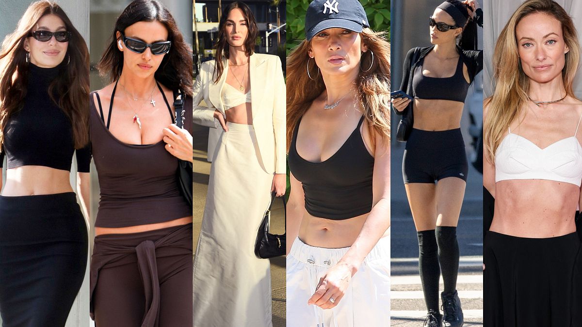 Le celebs in crop top mostrano addominali scolpiti: Camila Morrone, Irina Shayk, Laura Love, Jennifer Lopez, Amelia Gray Hamlin, Olivia Wilde © IPA/IPA/Afp/IPA/IPA/Afp