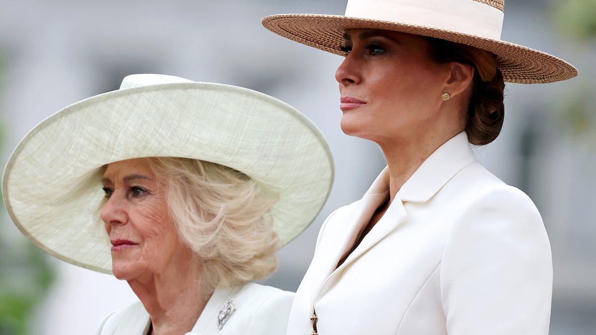 La regina Camilla e la First lady Usa Melania Trump alla Casa Bianca © IPA