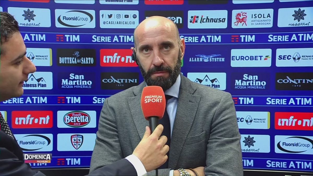 Cagliari-Roma: Monchi © Mediaset