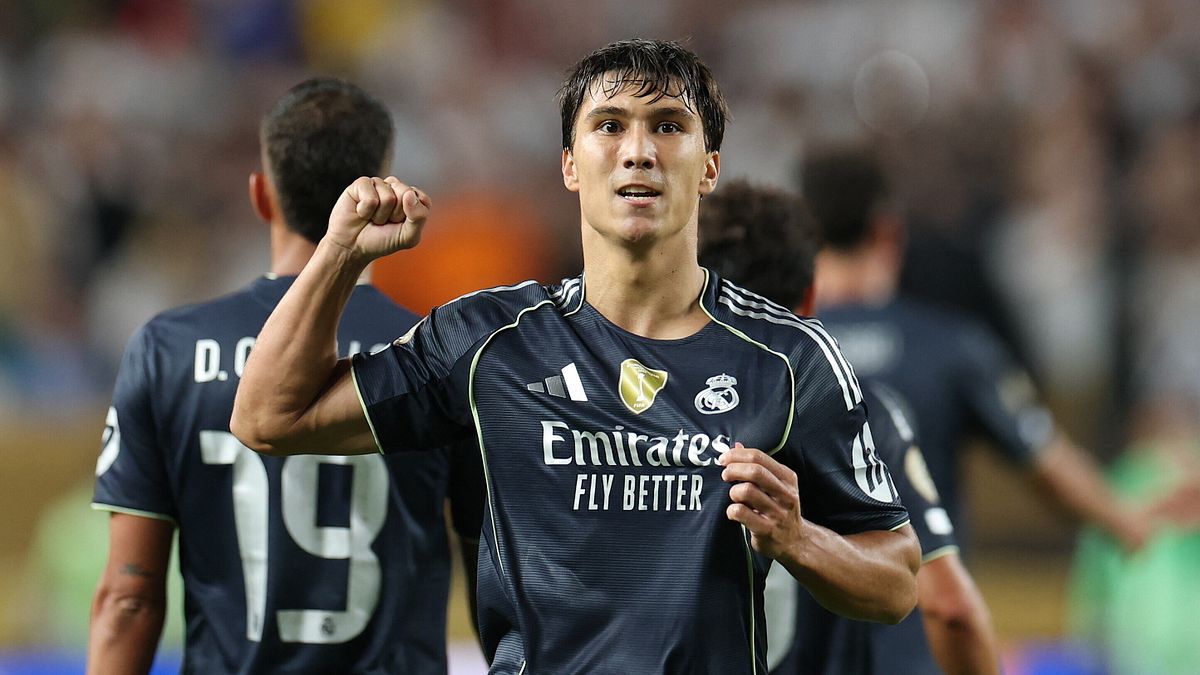 Gonzalo Garcia, attaccante classe 2004 del Real Madrid che ha dovuto sostituire Mbappé segnando due gol contro Al Hilal e Salisburgo  © afp