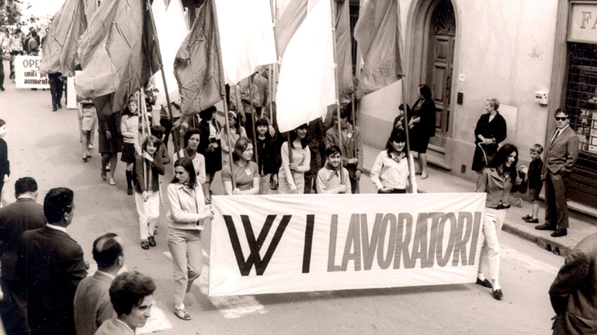  1 maggio 1968 a Sesto Fiorentino © Ansa