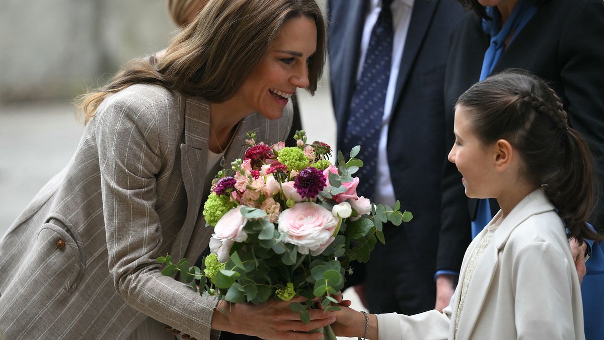 Catherine, principessa del Galles, in visita in un centro di risorse creative a Reggio Emilia © Afp