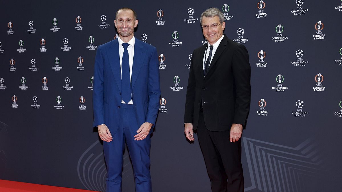  Giorgio Chiellini e Damien Comolli © ansa