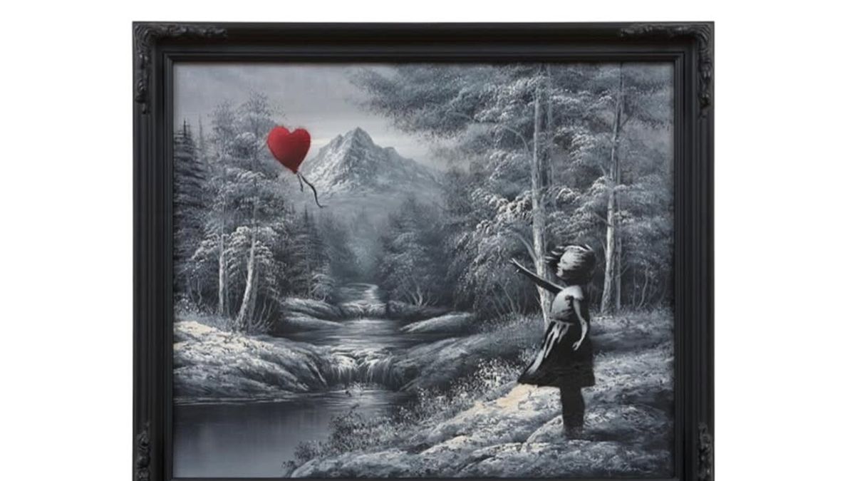 L'opera di Banksy battuta all'asta © Instagram