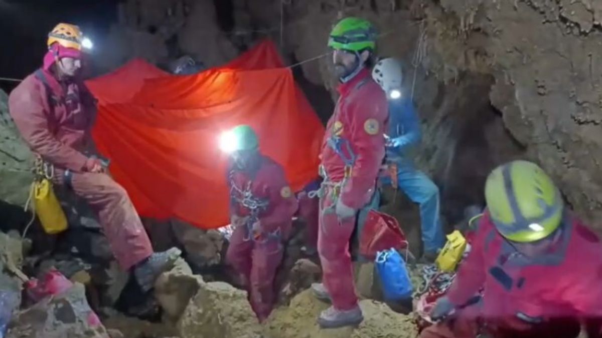 speleologo grotta Cuneo © Da video