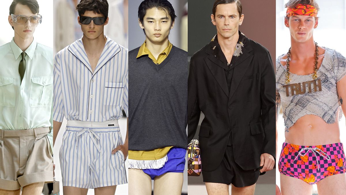 I bermuda per l'estate 2026 dalle sfilate: Saint Laurent, Dolce&Gabbana, Prada, Fendi, Vivienne Westwood © Catwalk Pictures