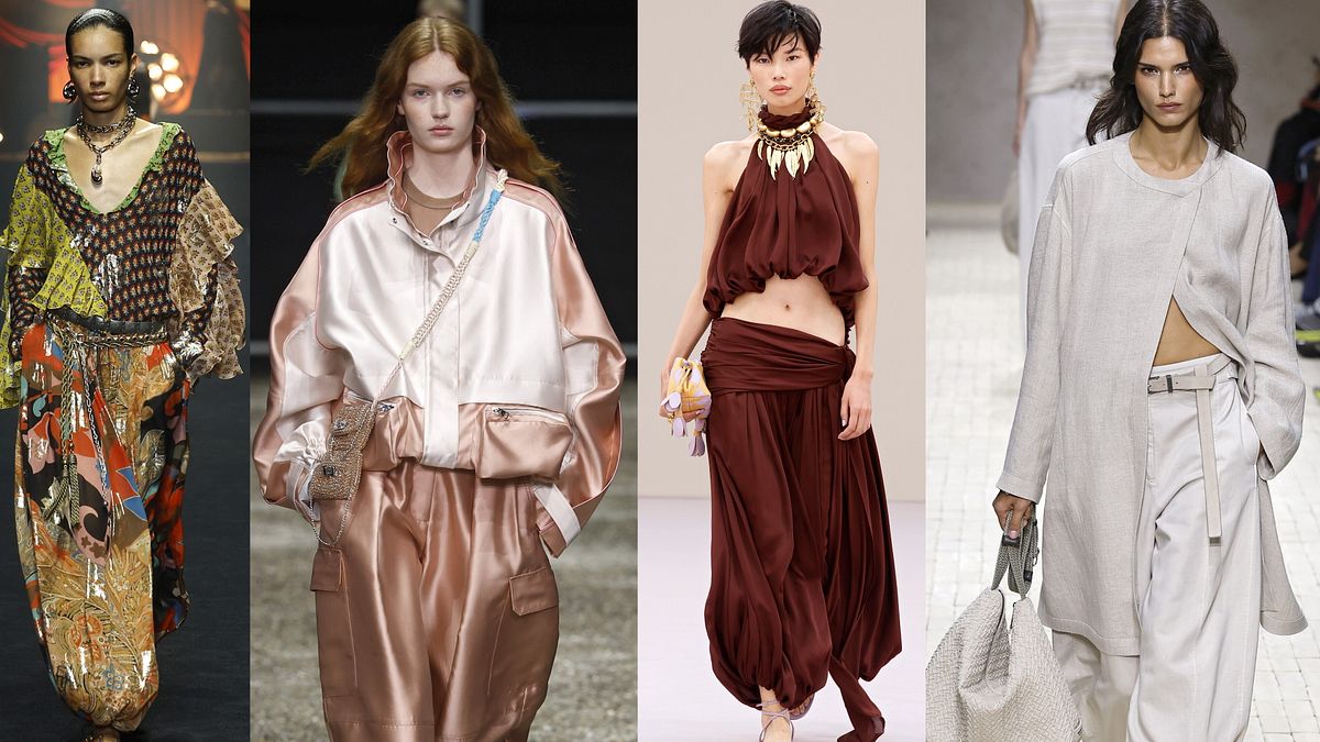 I pantaloni alla turca e balloon dalle sfilate primavera estate 2026 © Catwalk Pictures