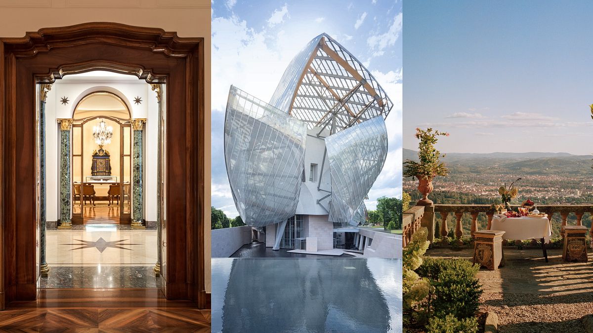 Courtesy LVMH Press Office: Bvlgari in via Condotti a Roma, la Fondation Louis Vuitton di Parigi progettata da Frank Gehry, Belmond Villa San Michele alle porte di Firenze (credit: François Halard) © Ufficio stampa