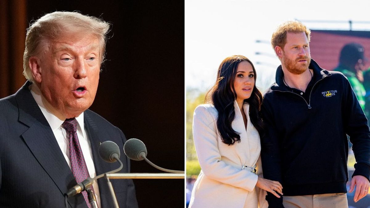 Donald Trump, Meghan Markle e Harry © Afp - IPA