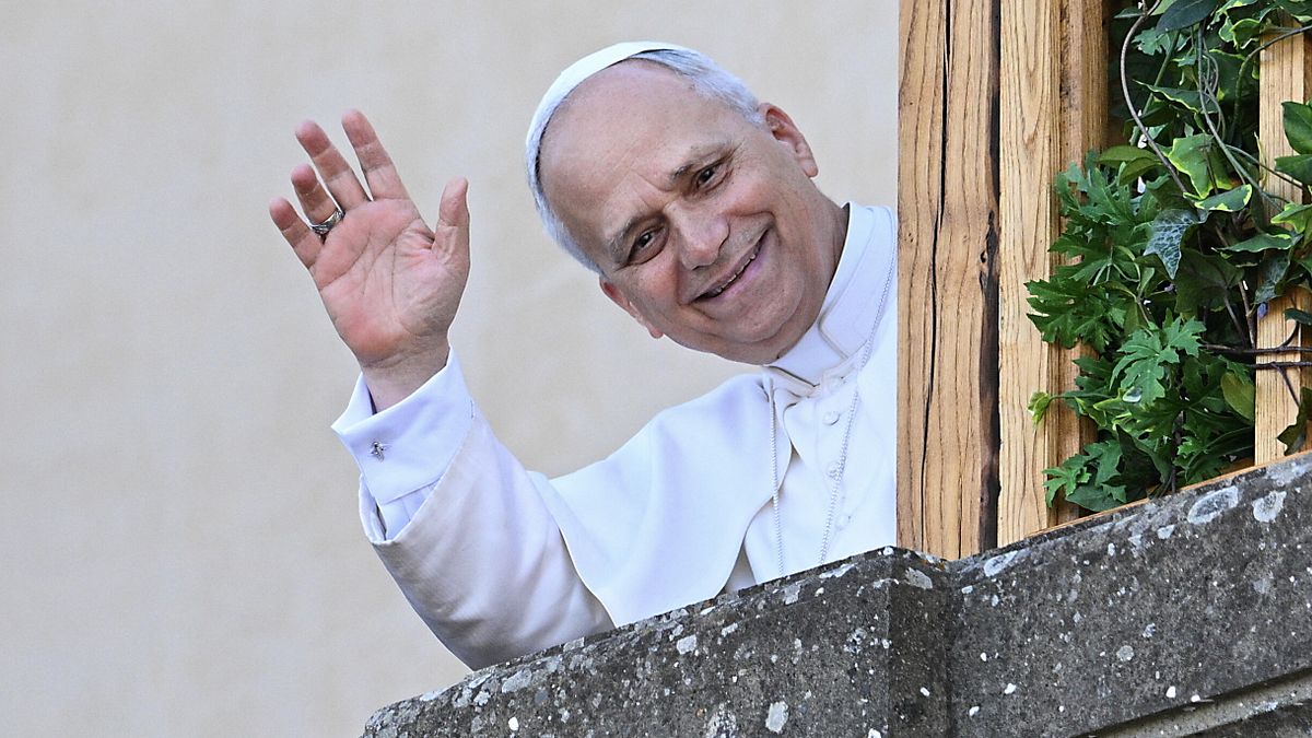 Papa Leone XIV a Castel Gandolfo © Afp