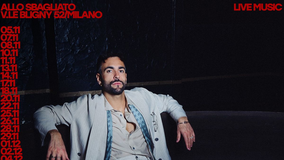Marco Mengoni, polemica per i prezzi di "Allo Sbagliato": biglietti fino a 230 euro © Instagram