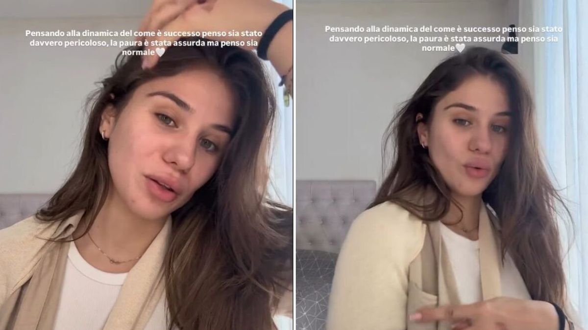 Cristiana Anania dopo l'incidente in scooter © Instagram