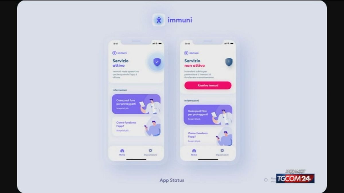 App Immuni, al via il tracciamento © Tgcom24