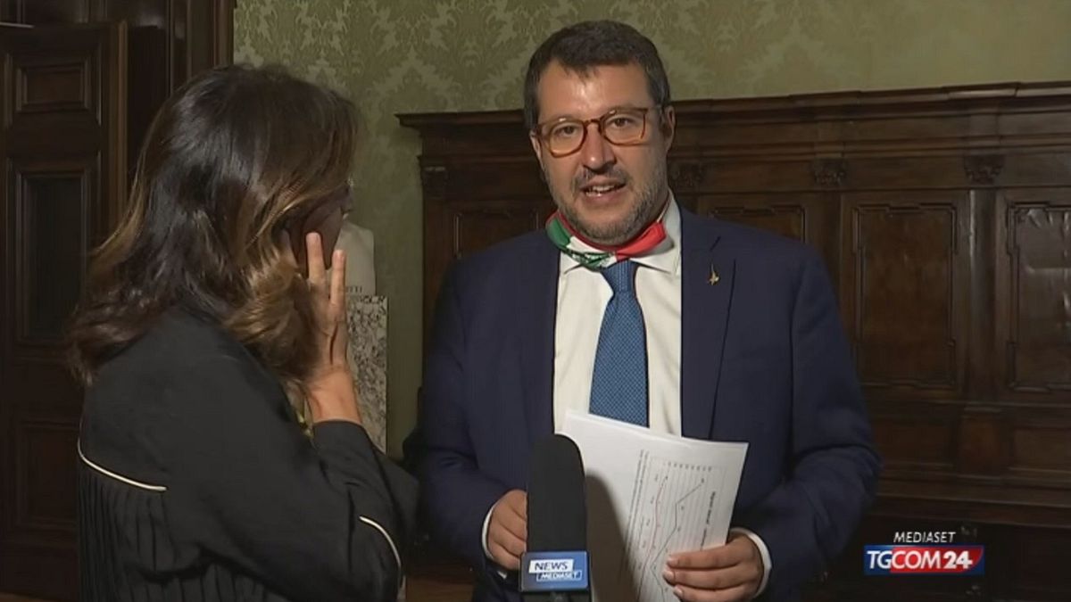 Matteo Salvini a Tgcom24: a processo a testa alta 