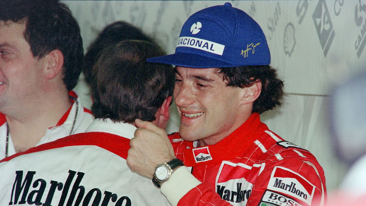 6 novembre 1993: Ayrton Senna ai box McLaren 