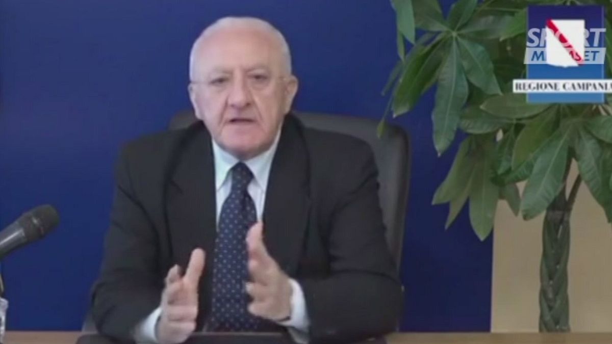 De Luca: "Ok allenamenti del Napoli" 