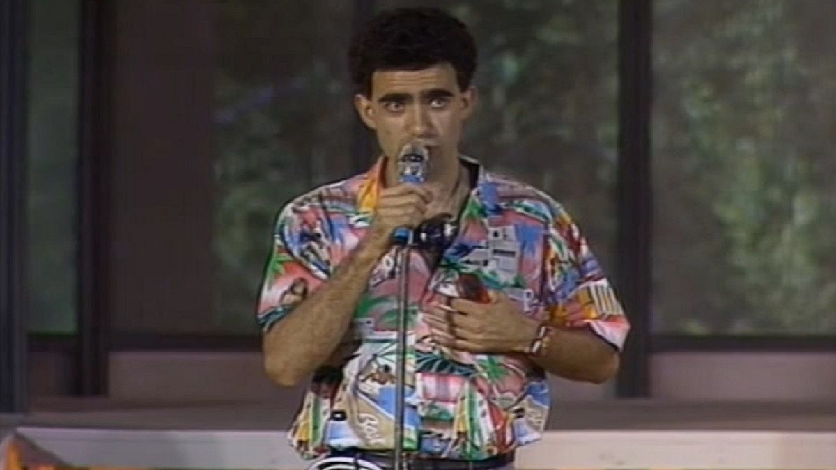 I neonati Elio e le Storie Tese a "Cabaret per una notte" nel 1986  © Da video