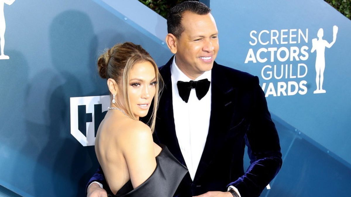 Jennifer Lopez con Alex Rodriguez © Ansa