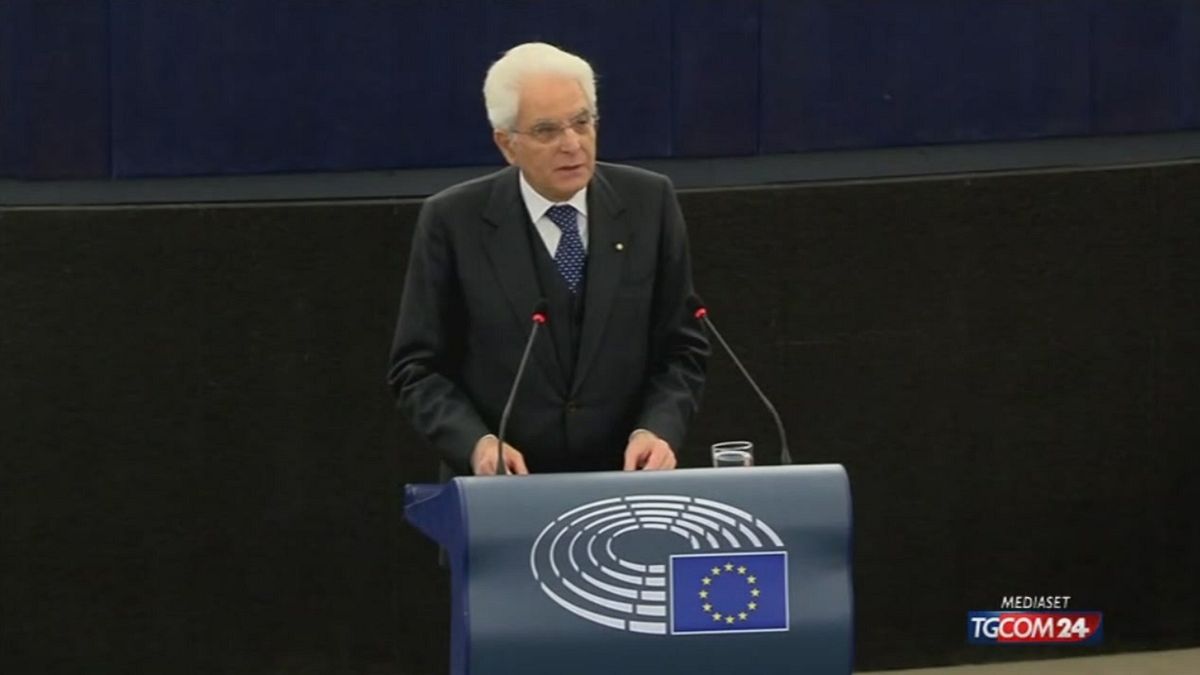 L'intervento di Mattarella a Strasburgo 