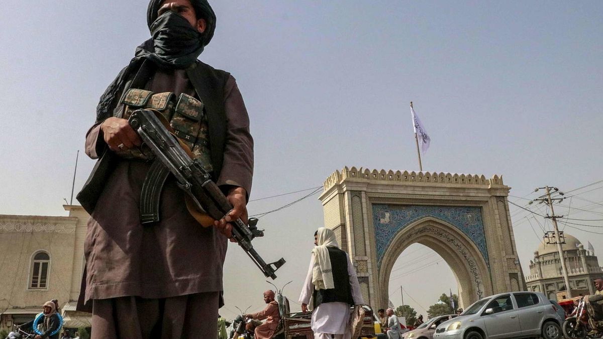 La presa di Kabul da parte dei talebani, 2021 © Ansa