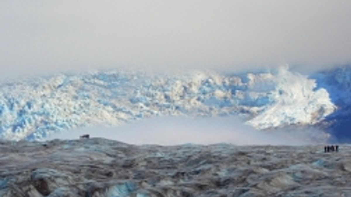 La morena dello Svinafelljokull (photo Bergamin)  © Tgcom24