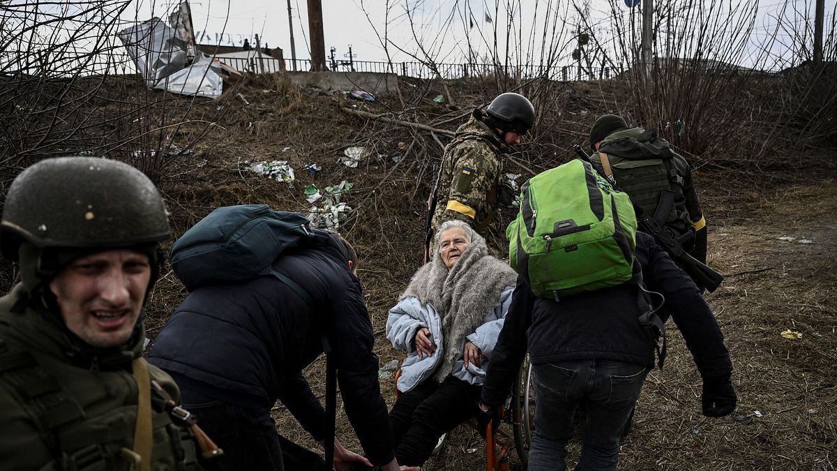 Profughi ucraini a Medyka, in Polonia © Afp