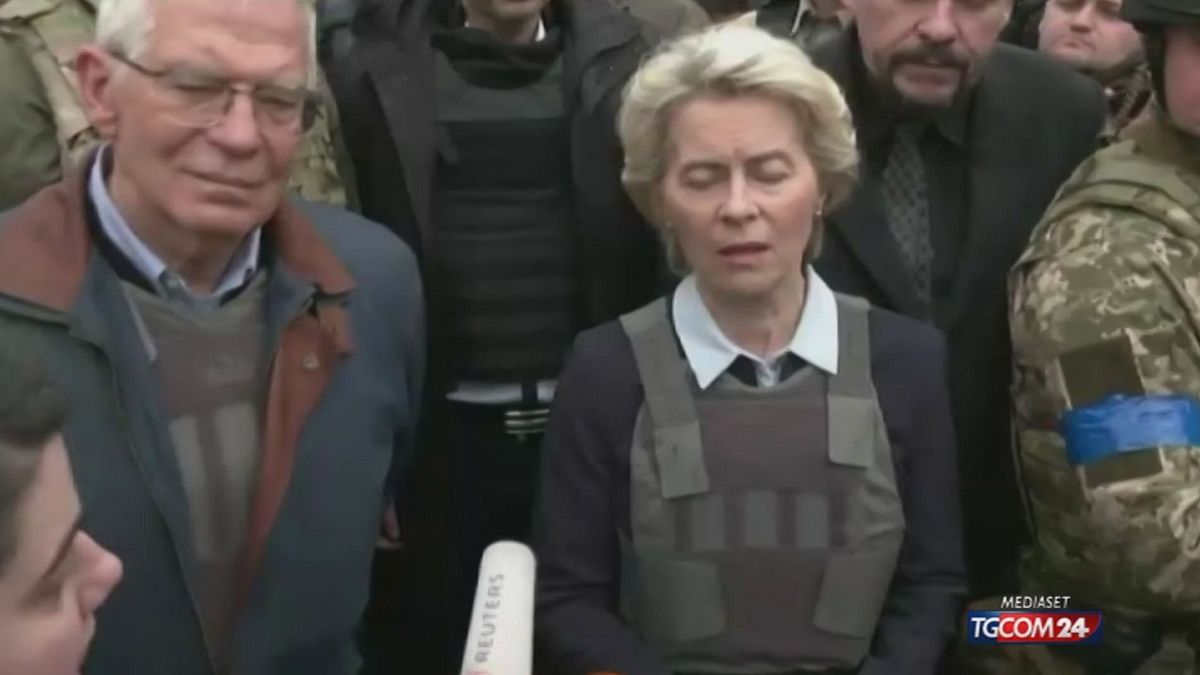 Von der Leyen: "A Bucha l'umanità è andata in frantumi" © Da video