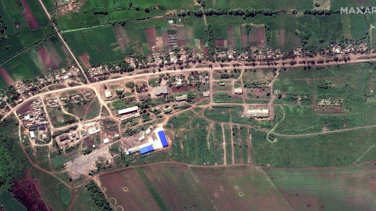 foto satellitari diffusa da Maxar Technologies  © Ansa