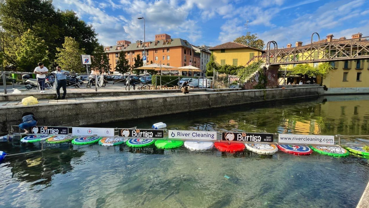 Impianto River Cleaning a Milano © Ufficio stampa