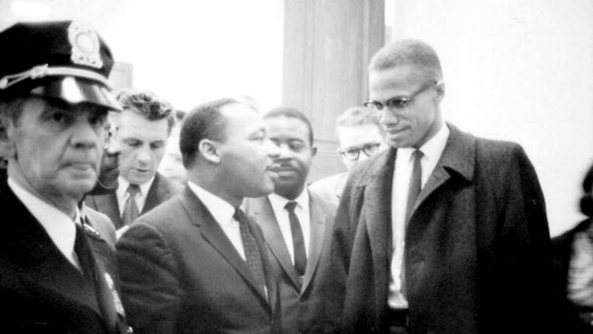 Martin Luther King e Malcolm X il 26 marzo 1964 © Afp