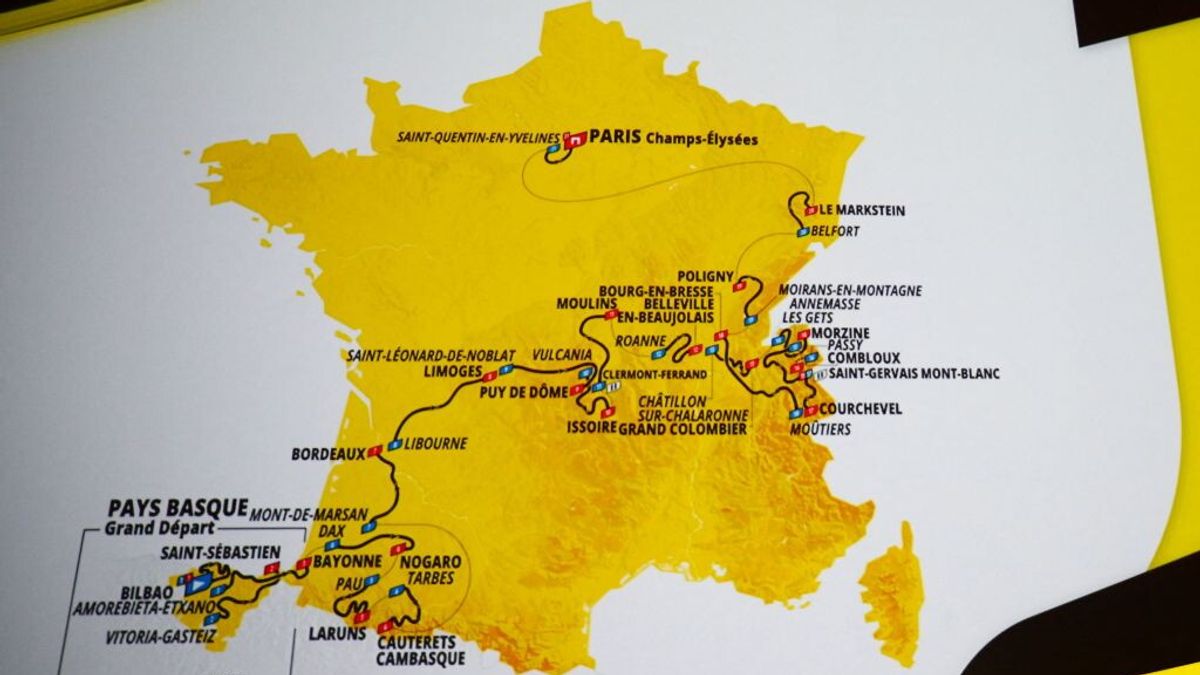  Il percorso del Tour de France 2023 © Getty Images