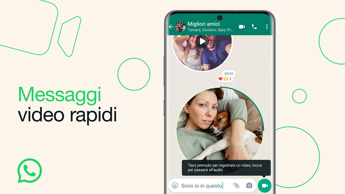  La presentazione dei videomessaggi su WhatsApp © blog.whatsapp.com