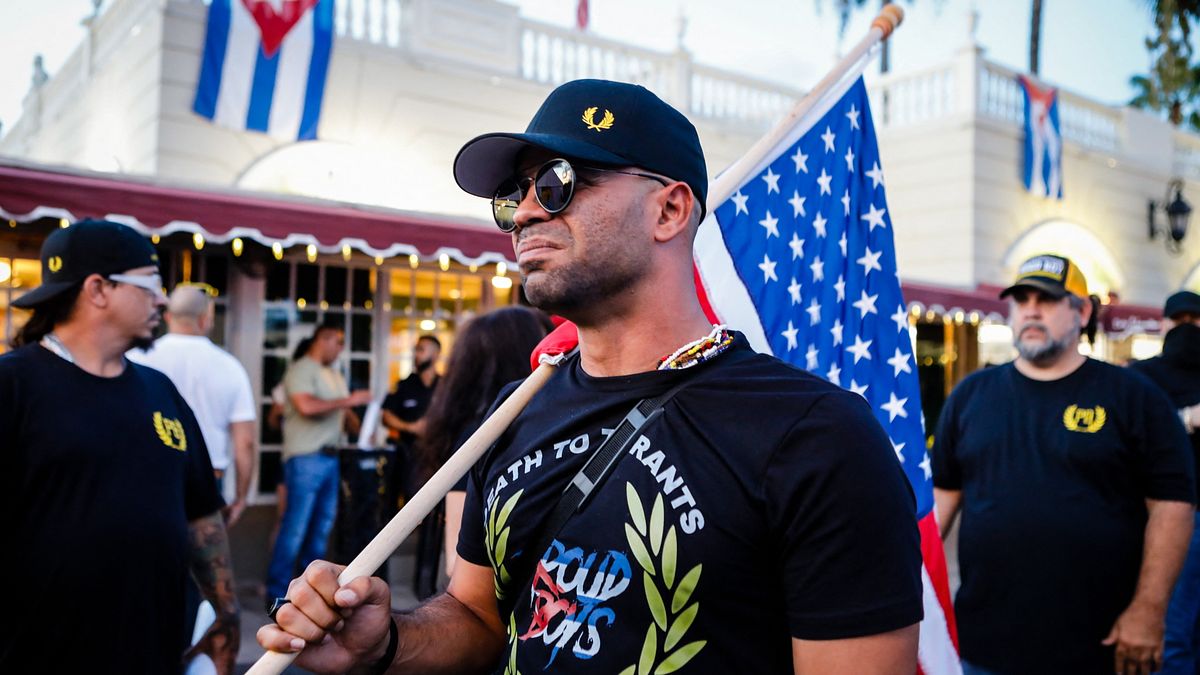 Enrique Tarrio, fondatore degli Oath Keepers © Afp