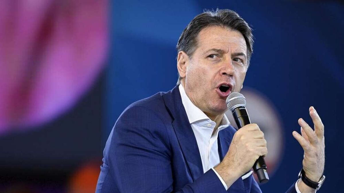 Il presidente del Movimento 5 Stelle, Giuseppe Conte, durante Nova  © Ansa