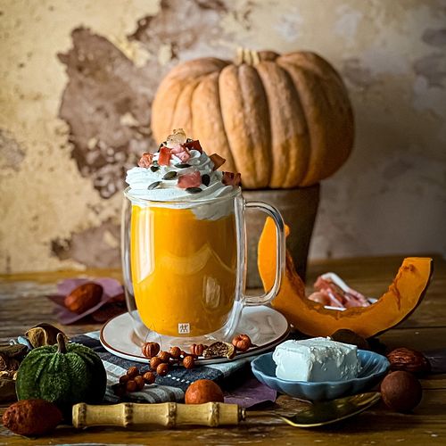 Cappuccino di zucca salato