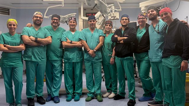 © Ufficio stampa| L'équipe che ha eseguito l'intervento 