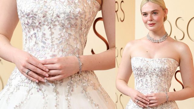 © IPA | Unghie corte e manicure super naturale per Elle Fanning