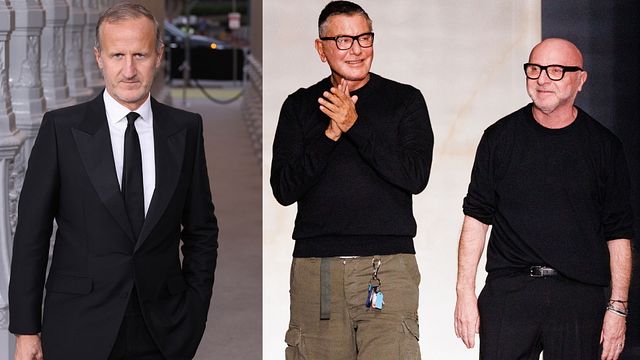 © IPA | Da sinistra: Stefano Cantino, Stefano Gabbana e Domenico Dolce