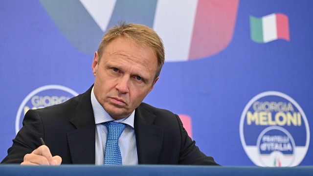 © Ansa | Francesco Lollobrigida, capogruppo FdI alla Camera. Nato il 21 marzo 1972 a Tivoli. Laureato in Giurisprudenza. Militante di lungo corso nelle formazioni di destra/centrodestra, è stato tra i fondatori di FdI. 